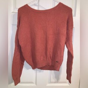 Pink open back Hollister sweater